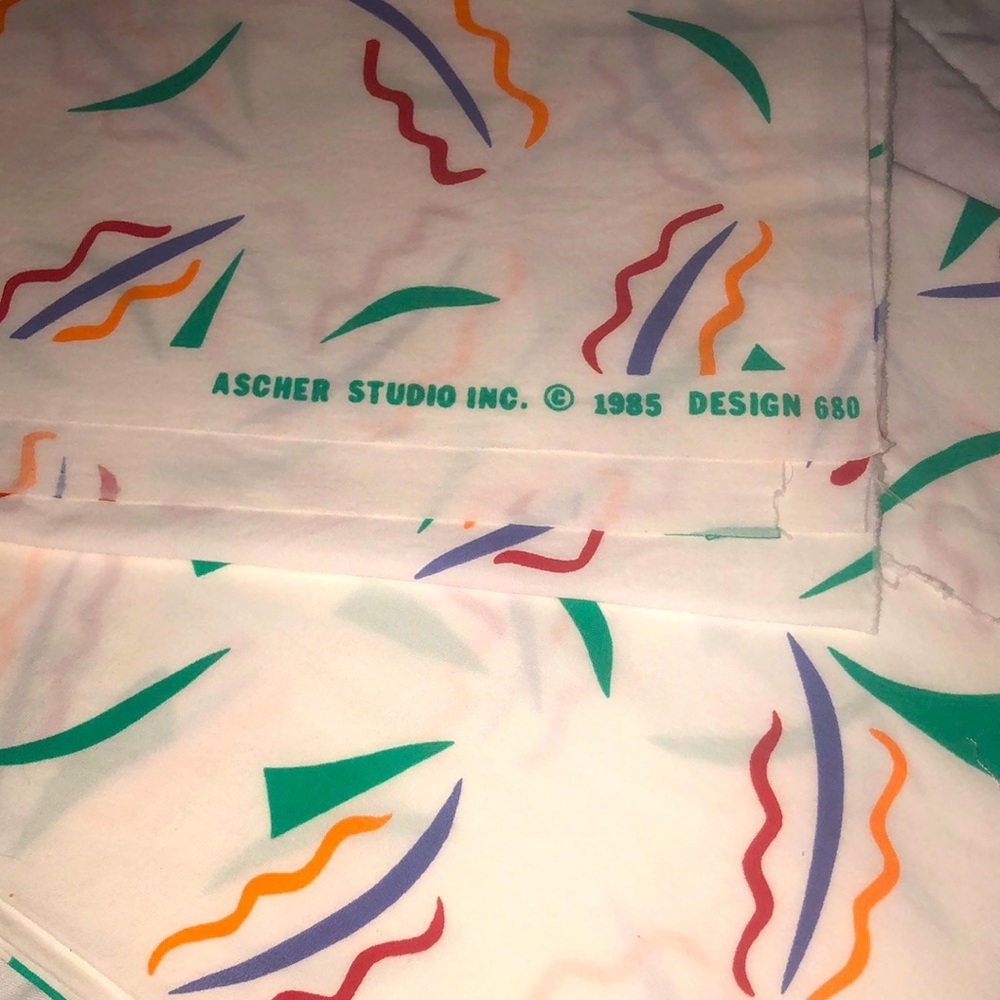 ASCHER STUDIO INC. 1985 design 680 butterflies